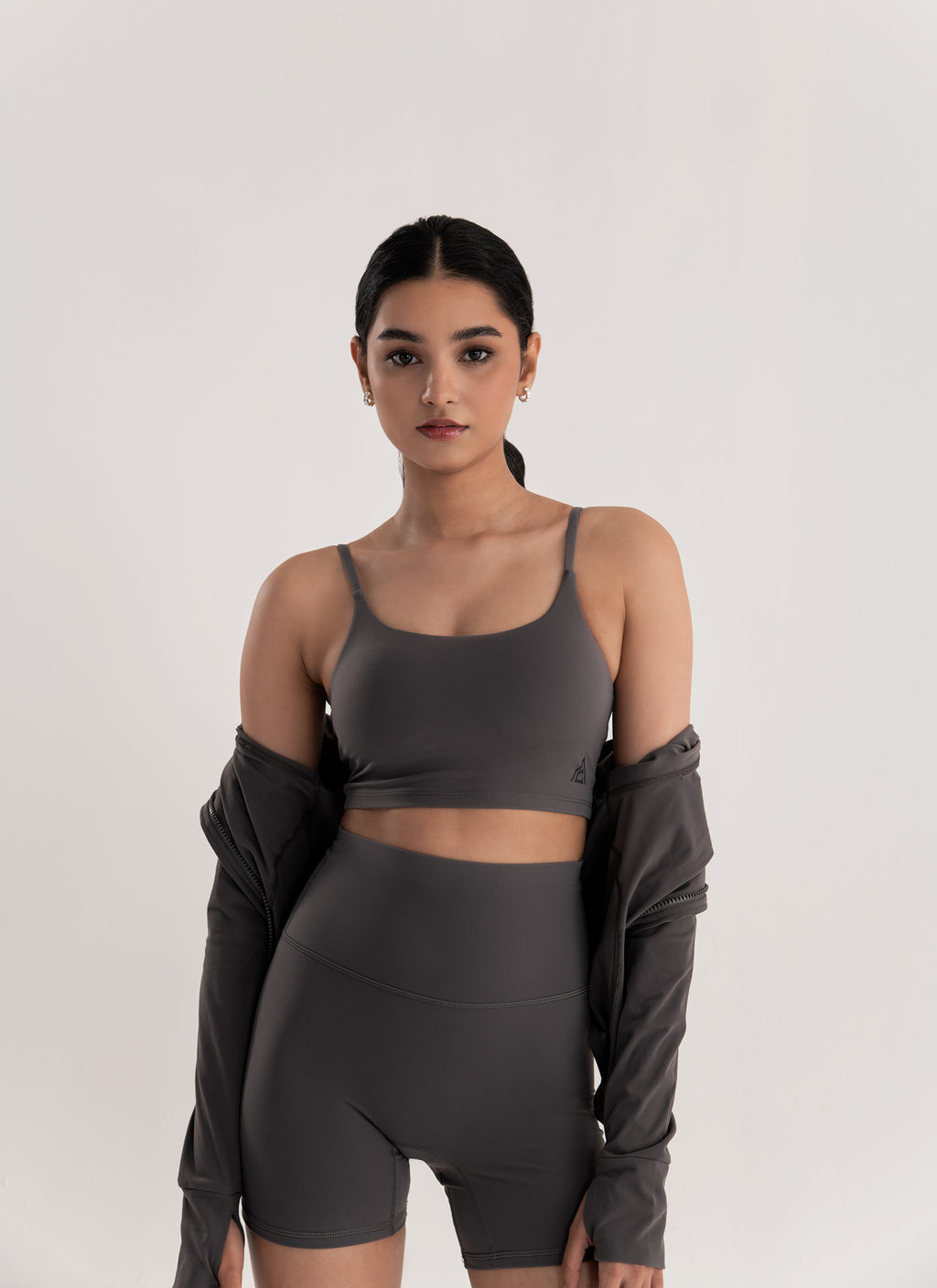 Sculpt iQ™ Minimalist Strappy Bra – Slate Dusk