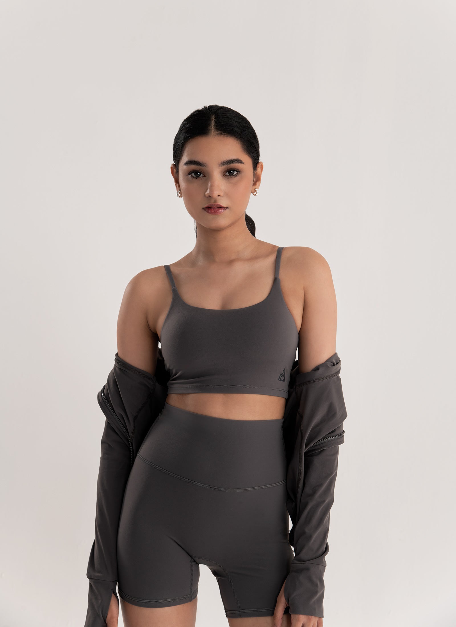 Sculpt iQ™ Minimalist Strappy Bra – Slate Dusk