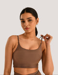 Sculpt iQ™ Minimalist Strappy Bra – Desert Taupe